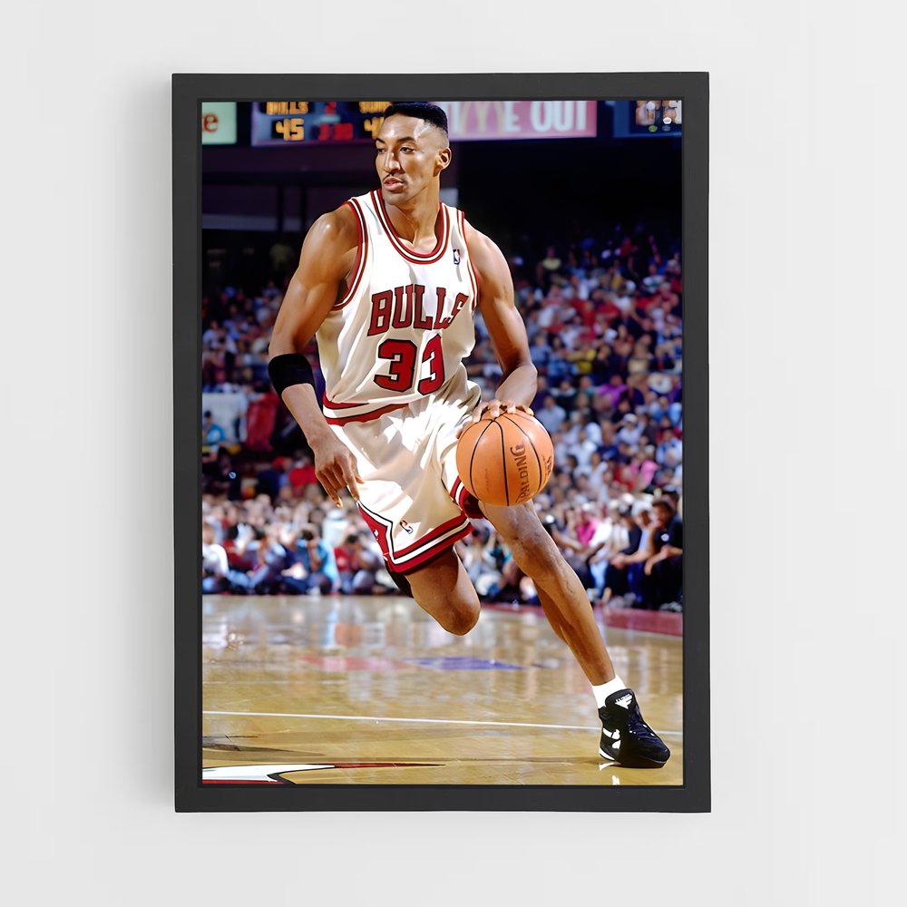 Poster Scottie pippen – affiche Basketball (vue 2)